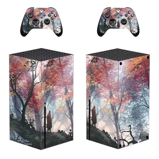 Maple Forest Style Xbox Series X Skin Sticker for Console & 2